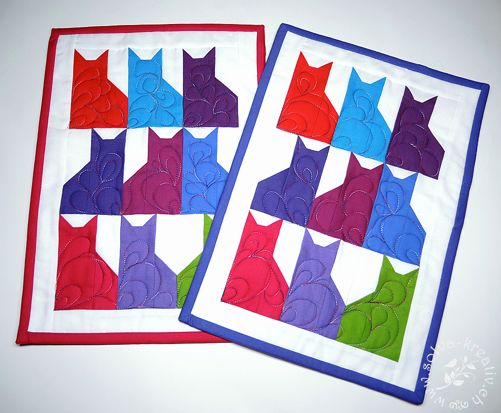 Kitty Cat Mini Quilt