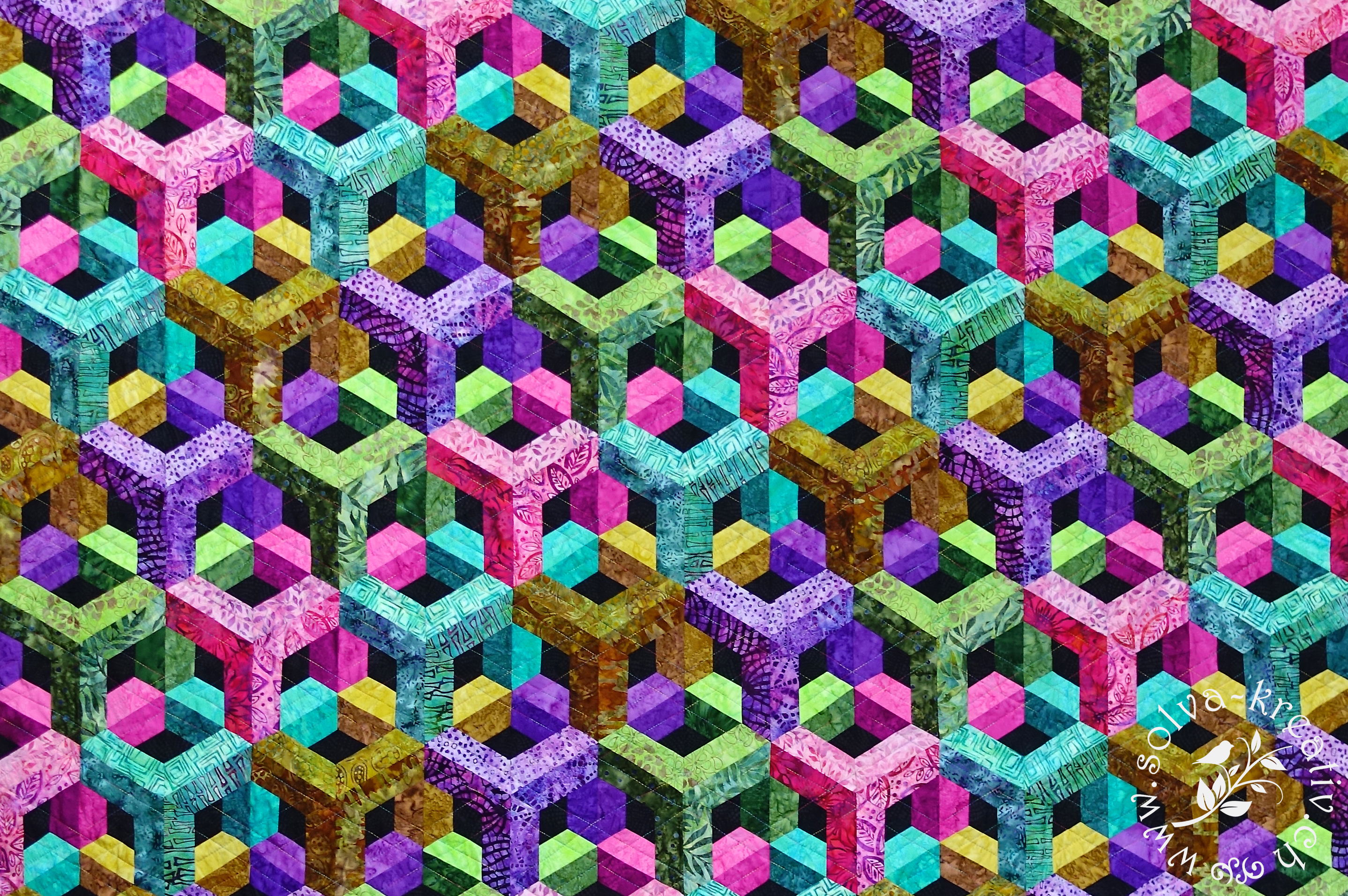 Escher II Quilt / Escher in Shadows