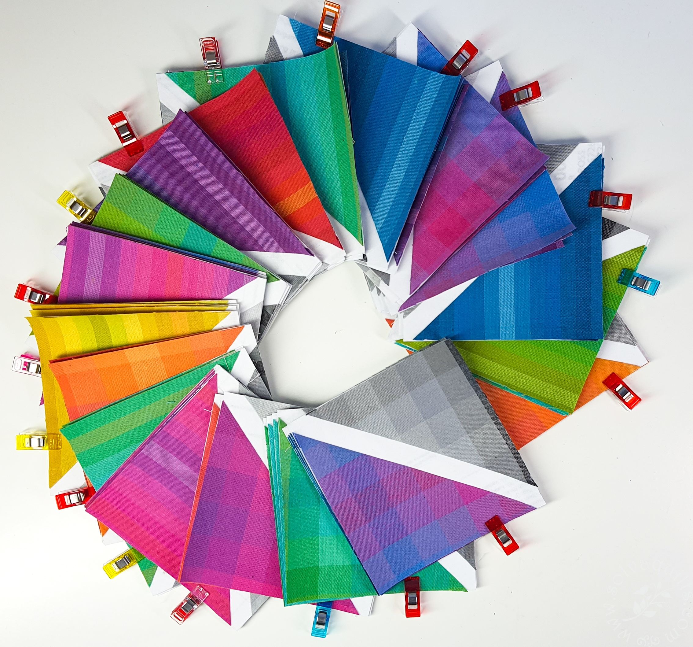 Zwischenstand des Leaded Glass Quilts