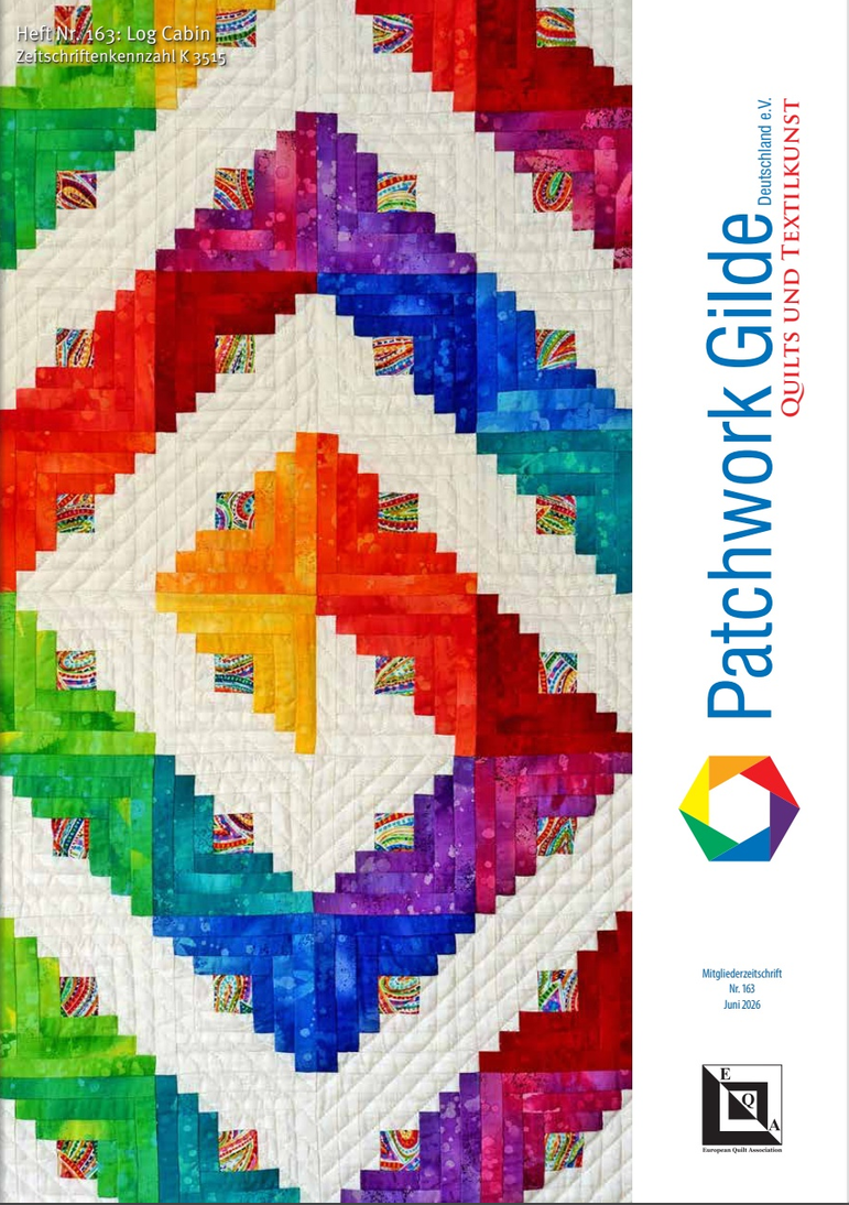 Mein Log Cabin in der Ausgabe 163 von der deutschen Patchwork Gilde